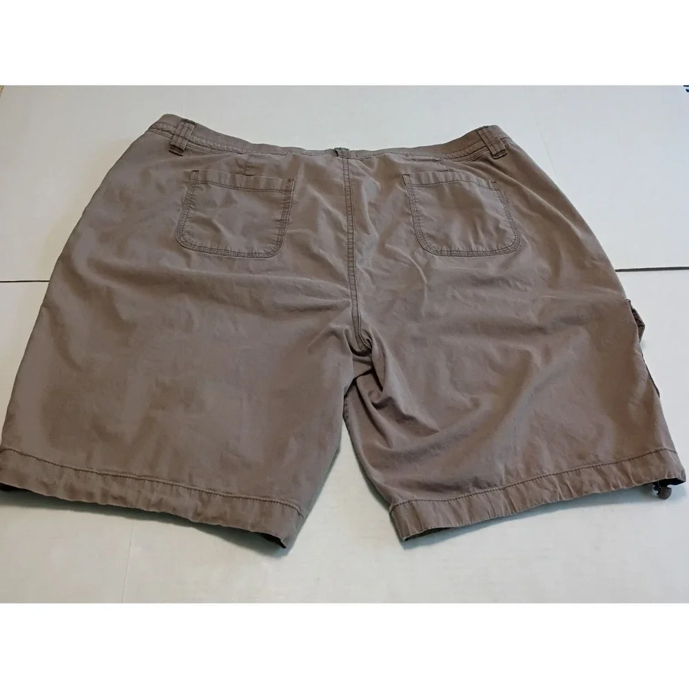 Women's St. John's Bay Casual Shorts Brown Size 18W Cotton and Spandex